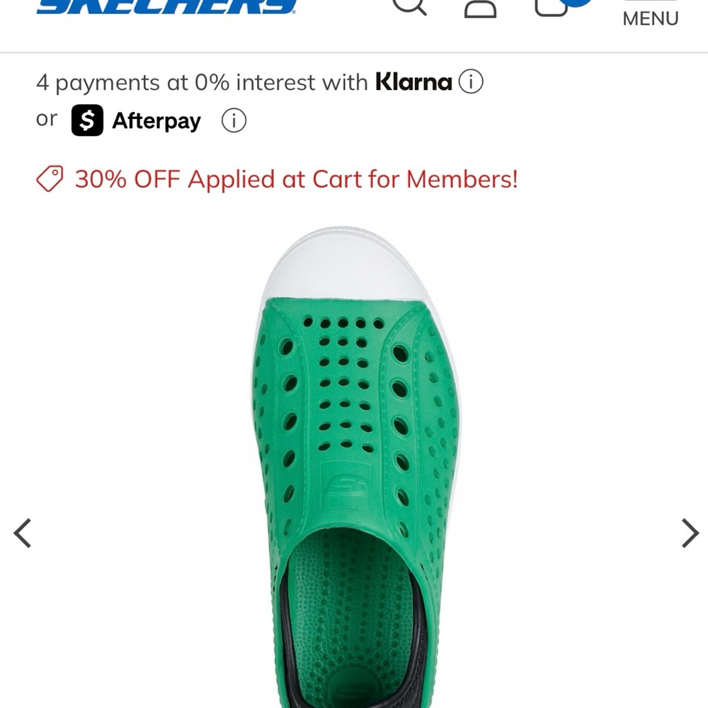 Skechers Emerald Green Slip-On Water Shoes